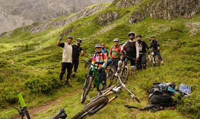 Reschenpass Enduro Rad am See